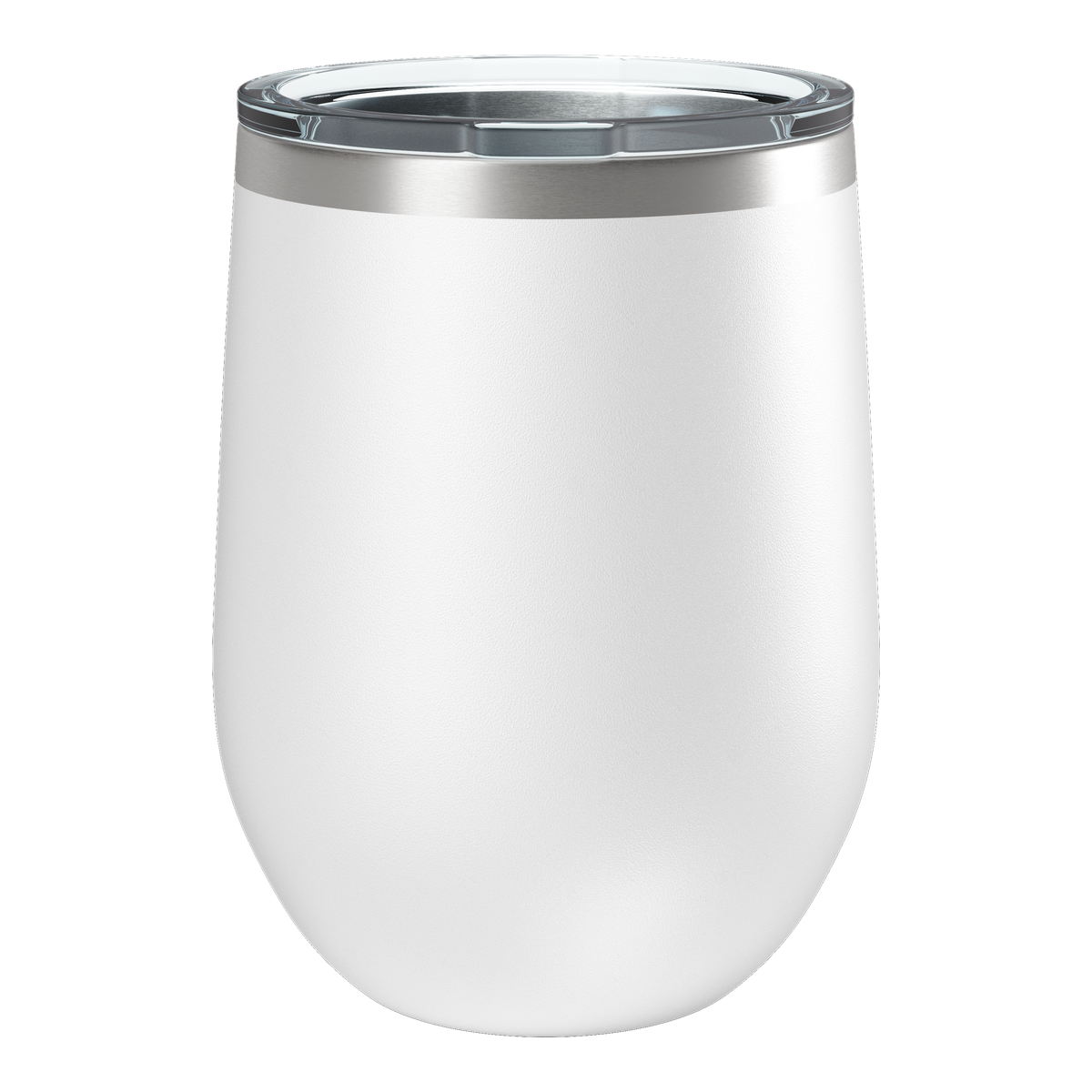 Custom Printed 12oz Wine Tumbler | Stainless Steel 12oz Double Wall Insulated Drinkware — White