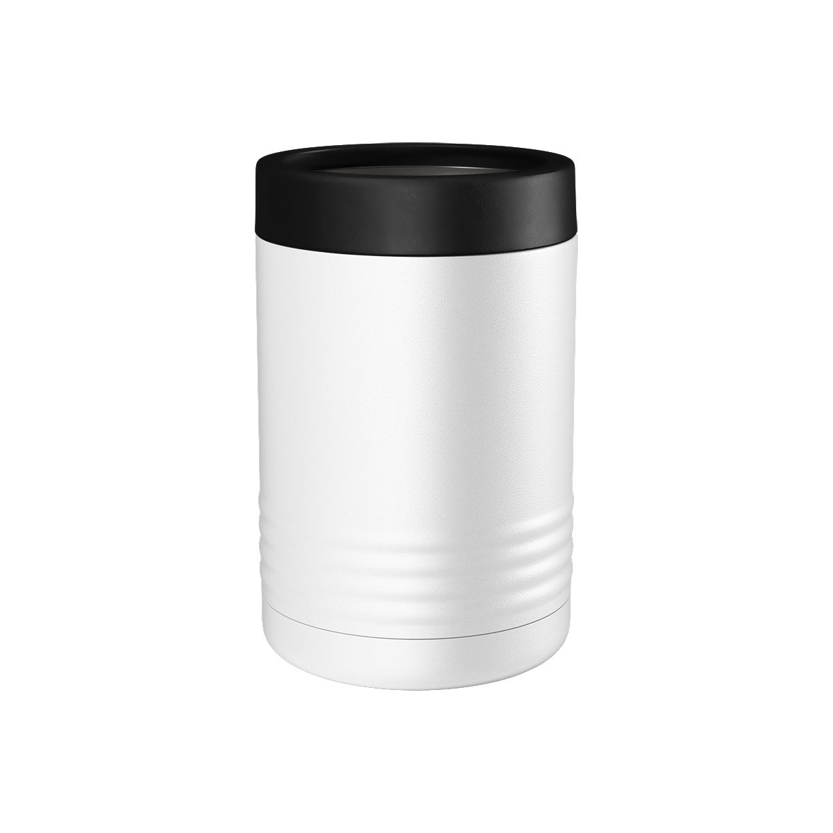 Custom Printed Can & Bottle Holder – Stainless Steel Double Wall Insulated — White